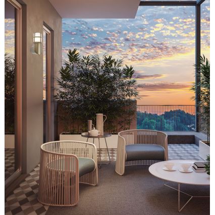 Redo 90196 - Вуличний настінний світильник TRITON 1xE27/28W/230V IP54 латунь