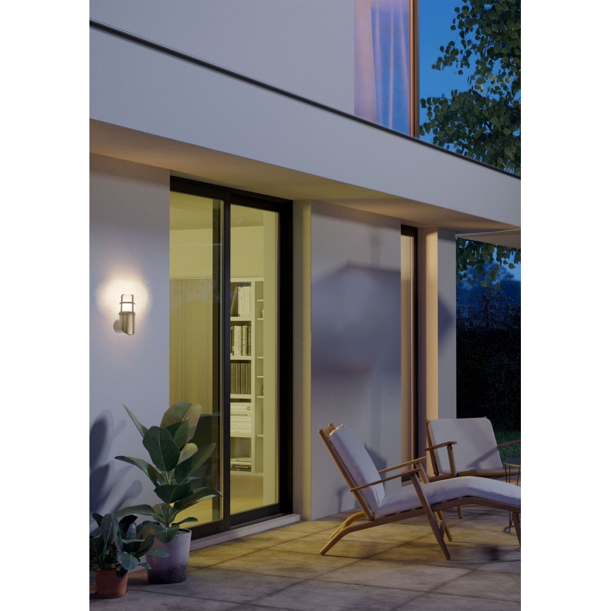 Redo 90196 - Вуличний настінний світильник TRITON 1xE27/28W/230V IP54 латунь