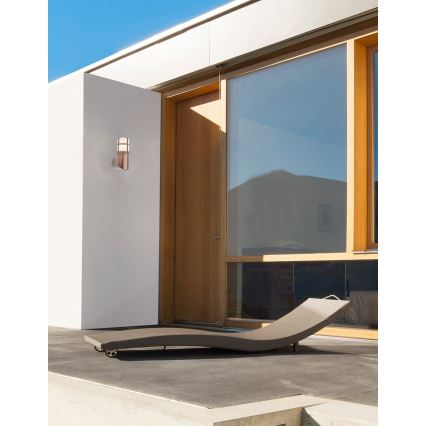 Redo 90197 - Вуличний настінний світильник TRITON 1xE27/28W/230V IP54 мідний