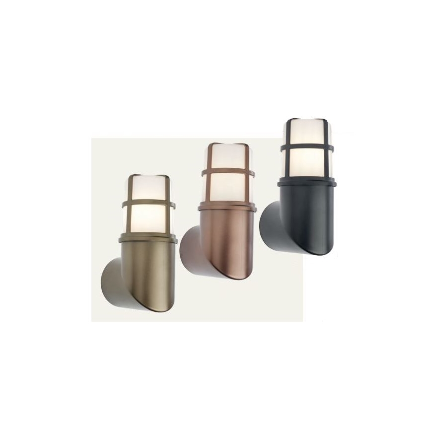 Redo 90198 - Вуличний настінний світильник TRITON 1xE27/28W/230V IP54 чорний