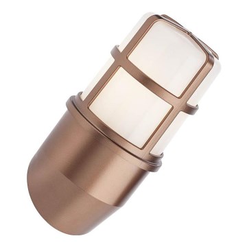 Redo 90203 - Вуличний настінний світильник TRITON 1xE27/28W/230V IP54 мідь