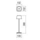 Redo 90218 - Светодиодная уличная диммируемая лампа LA NUIT LED/2,2W/230V IP65 + USB