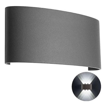 Redo 90226 - Вуличний світлодіодний настінний світильник FABO LED/6W/230V 3000K IP54 сірий