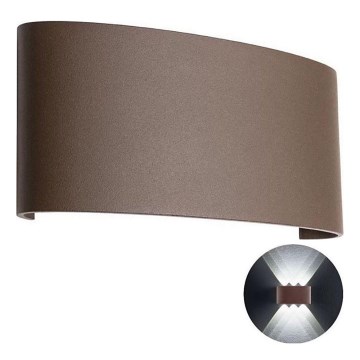 Redo 90227 - Вуличний світлодіодний настінний світильник FABO LED/6W/230V 3000K IP54 коричневий