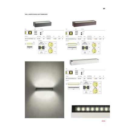 Redo 90261 - LED настенный уличный светильник AROOS LED/21W/230V 3000K IP65 коричневый