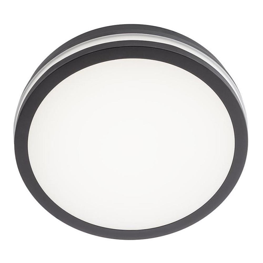Redo 90286 - Вуличний світлодіодний стельовий світильник ISOLA LED/24W/230V діаметр 26 см 3000/4000/6500K IP54 антрацит