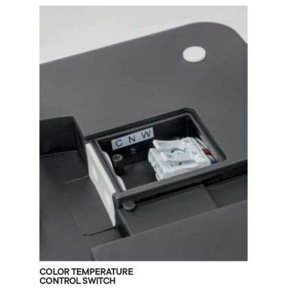 Redo 90288 - Вуличний світлодіодний стельовий світильник ISOLA LED/24W/230V 26x26 см 3000/4000/6500K IP54 антрацит