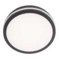 Redo 90290 - Светодиодный уличный потолочный светильник с датчиком ISOLA LED/24W/230V диаметр 26 см 3000/4000/6500K IP54 антрацит
