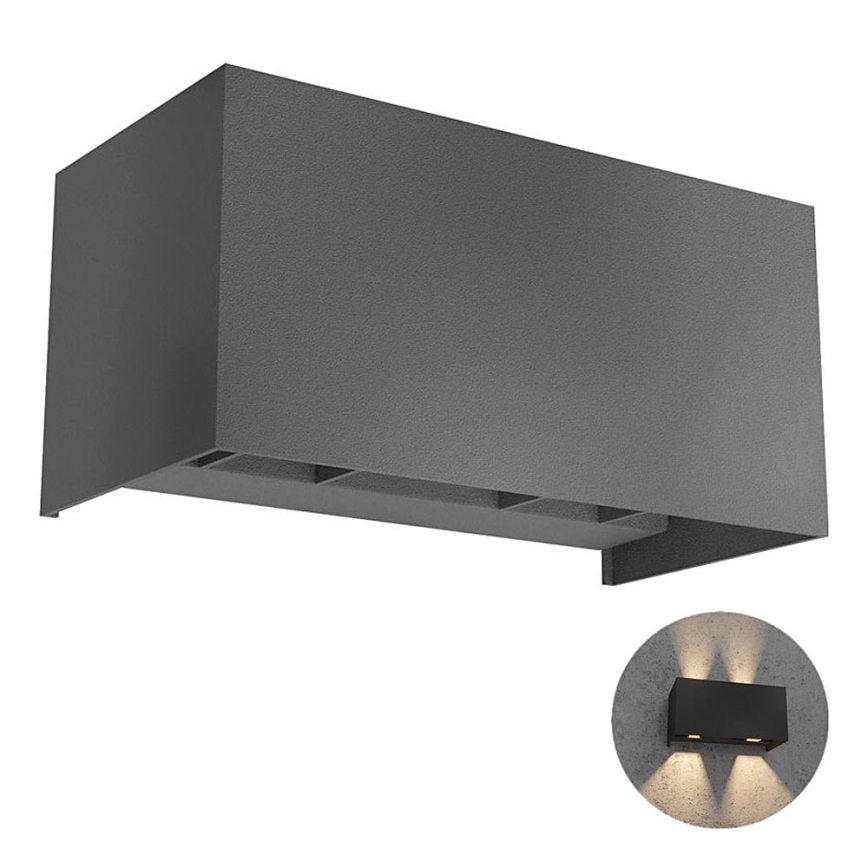 Redo 90303 - Вуличний світлодіодний настінний світильник VARY 4xLED/5W/230V 4000K IP54 антрацит
