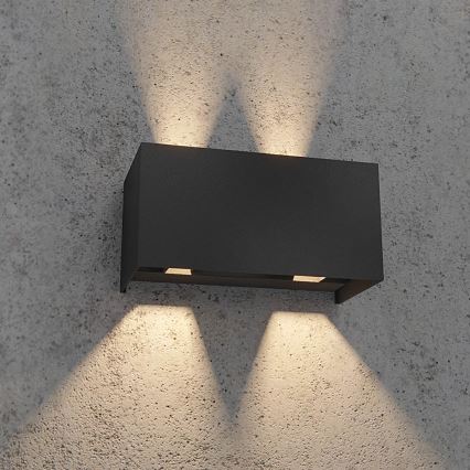 Redo 90303 - Вуличний світлодіодний настінний світильник VARY 4xLED/5W/230V 4000K IP54 антрацит