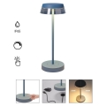 Redo 90310 - Сенсорна настільна LED лампа з регулюванням яскравості ILUNA LED/2,5W/5V 2700-3000K 3000 mAh IP65 синій