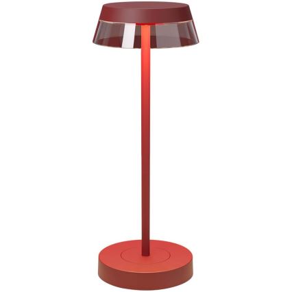 Redo 90311- Сенсорна настільна LED лампа з регулюванням яскравості ILUNA LED/2,5W/5V 2700-3000K 3000 mAh IP65 червоний