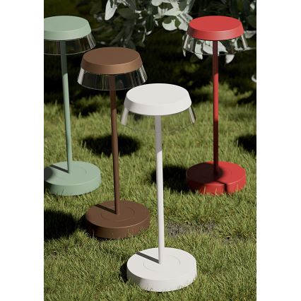 Redo 90311- Світлодіодна димована сенсорна настільна лампа ILUNA LED/2,5W/5V 2700-3000K 3000 mAh IP65 червона