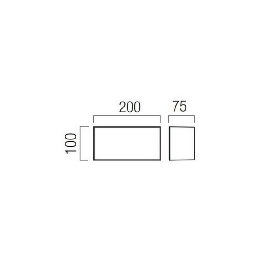 Redo 90325 - LED зовнішній настінний світильник KODIAK LED/8W/230V 4000K 20 см IP65 білий