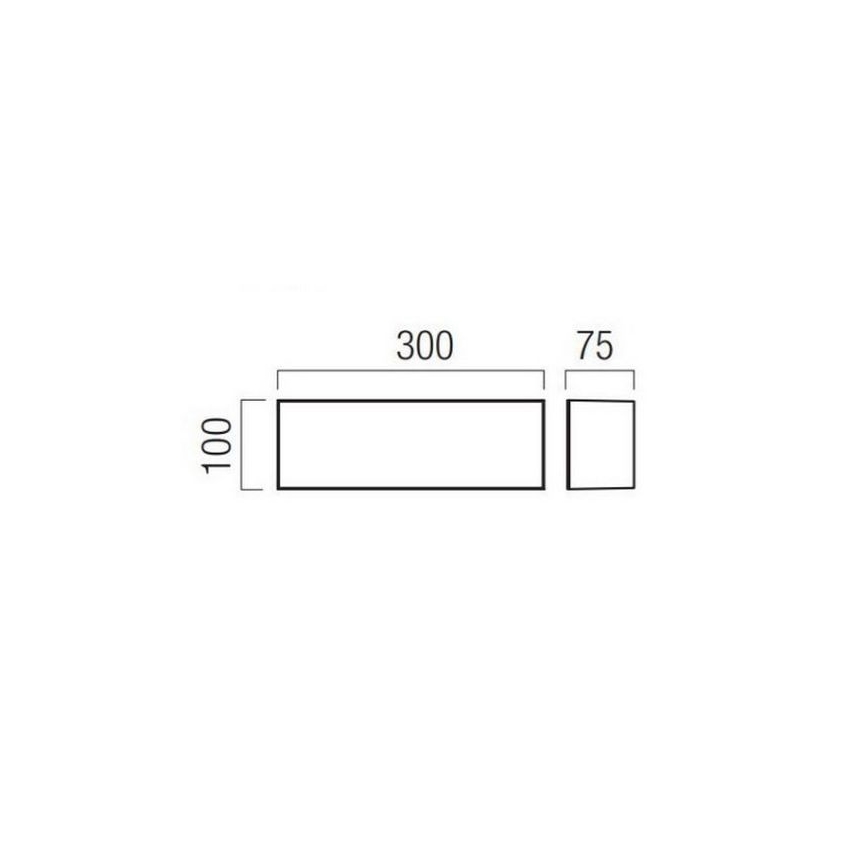 Redo 90329 - зовнішній настінний світильник KODIAK LED/12W/230V 4000K 30 см IP65 білий