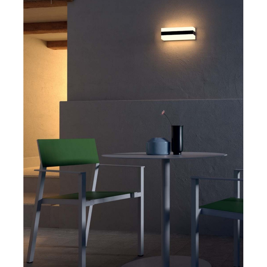 Redo 90330 - Уличный светодиодный настенный светильник KODIAK LED/12W/230V IP65 белый/черный