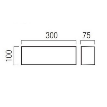 Redo 90330 - Уличный светодиодный настенный светильник KODIAK LED/12W/230V IP65 белый/черный