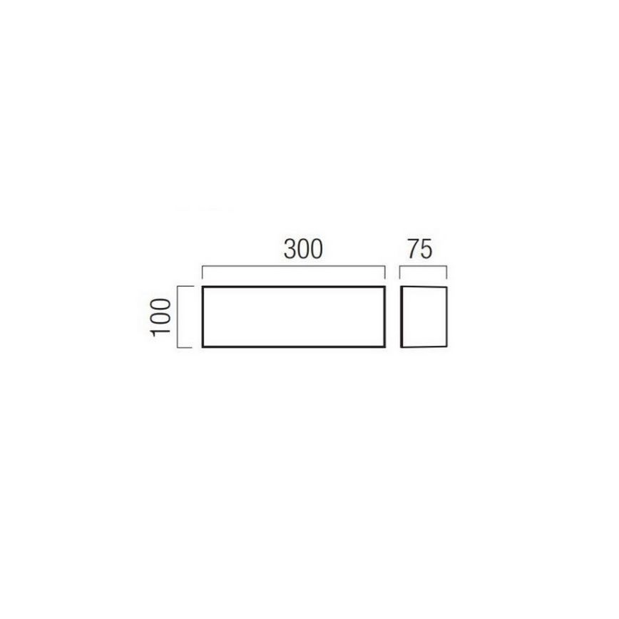 Redo 90330 - Уличный светодиодный настенный светильник KODIAK LED/12W/230V IP65 белый/черный