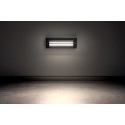Redo 90330 - Уличный светодиодный настенный светильник KRUP LED/6W/230V IP65 антрацит