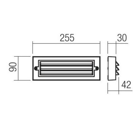 Redo 90330 - Уличный светодиодный настенный светильник KRUP LED/6W/230V IP65 антрацит
