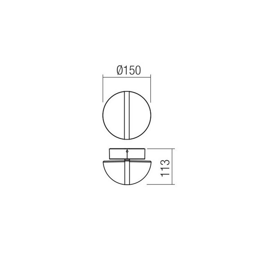 Redo 90364 - Уличный светодиодный настенный светильник SIERRA LED/10,8W/230V IP54