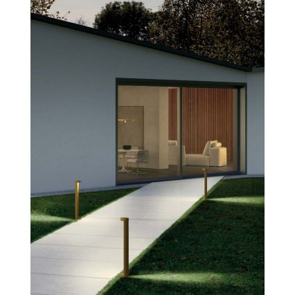 Redo 90366 - LED зовнішній світильник ZEUS LED/11,5W/230V 3000K 75 см IP54 коричневий