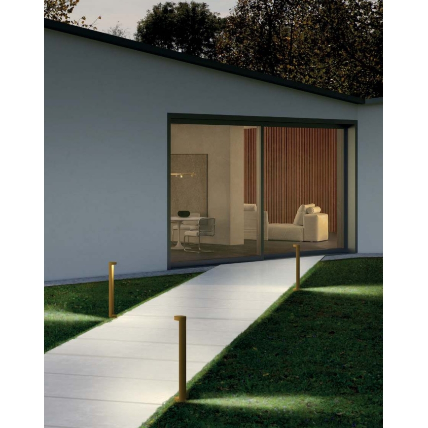 Redo 90366 - LED зовнішній світильник ZEUS LED/11,5W/230V 3000K 75 см IP54 коричневий