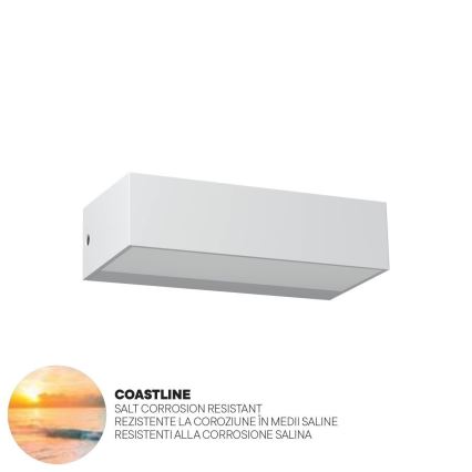 Redo 90372 - Вуличний світлодіодний настінний світильник LAMPRIS LED/9,5W/230V IP65 білий