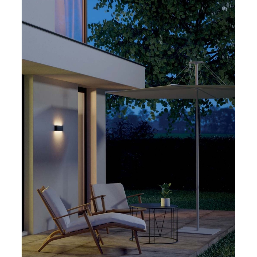 Redo 90377 - Уличный светодиодный настенный светильник KAMAL LED/4,4W/230V 3000K IP54 коричневый