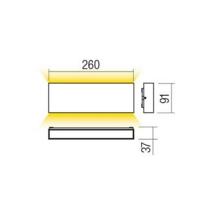 Redo 90387 - Уличный светодиодный настенный светильник KAMAL LED/15W/230V 3000K IP54 белый