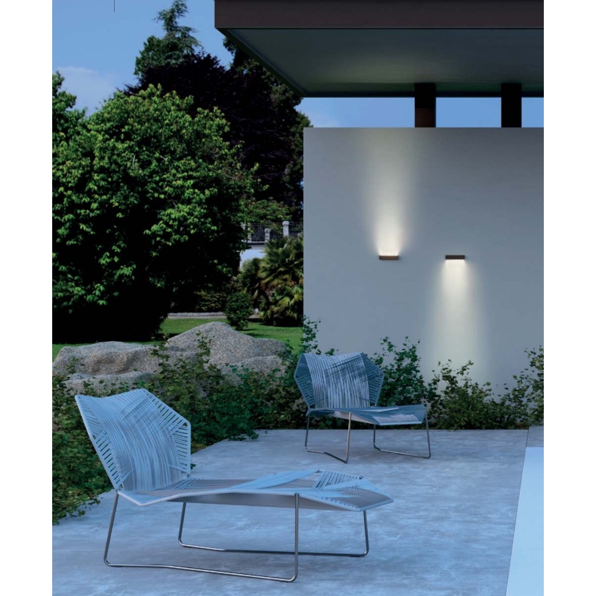 Redo 90394 - Уличный светодиодный настенный светильник OMNIA LED/12W/230V 3000K IP54 серый