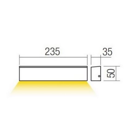 Redo 90394 - Вуличний світлодіодний настінний світильник OMNIA LED/12W/230V 3000K IP54 сірий