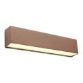 Redo 90395 - Уличный светодиодный настенный светильник OMNIA LED/12W/230V 3000K IP54 коричневый