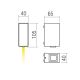 Redo 90413 - Уличный светодиодный настенный светильник ACE LED/3,36W/230V 3000K IP54 белый