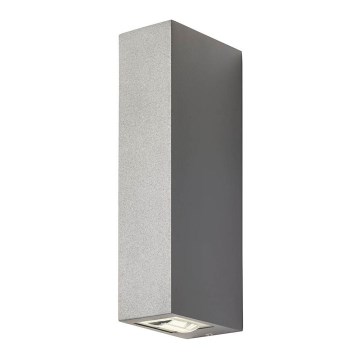 Redo 90421 - Вуличний світлодіодний настінний світильник ACE 2xLED/5,84W/230V 3000K IP54 сірий
