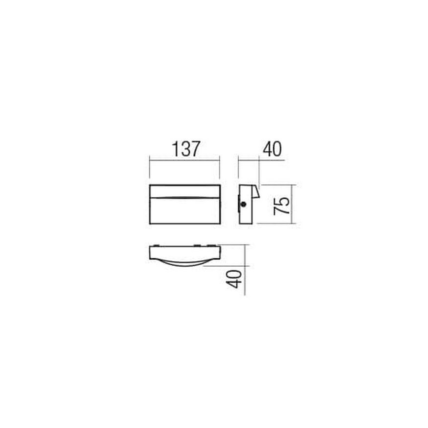 Redo 90425 - Уличный светодиодный настенный светильник POLIFEMO LED/8W/230V IP65 белый