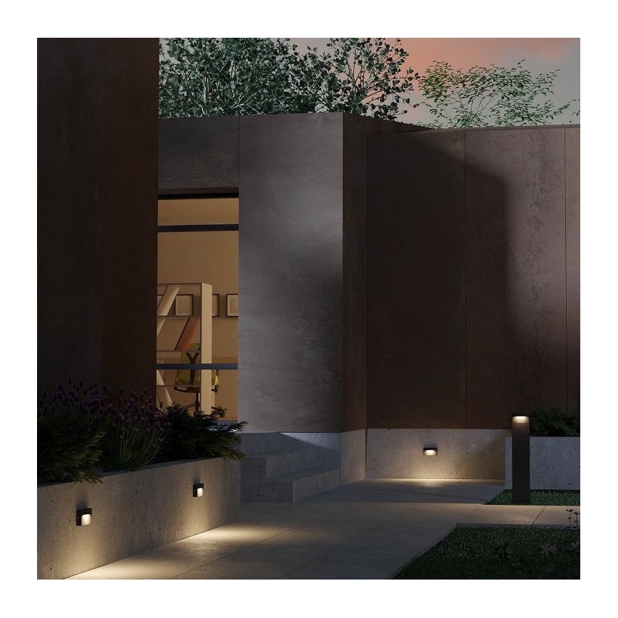 Redo 90426 - Вуличний світлодіодний настінний світильник POLIFEMO LED/8W/230V IP65 антрацит