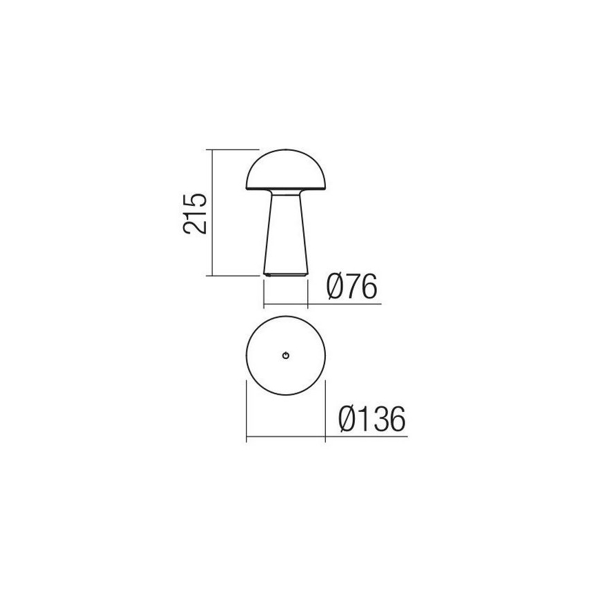 Redo 90438 - LED диммируемый сенсорный уличный светильник KIRA LED/4,7W/230V 2200 mAh IP44 белый