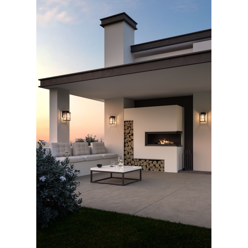 Redo 90462 - Уличный настенный светильник YARD 1xE27/42W/230V IP44 антрацит