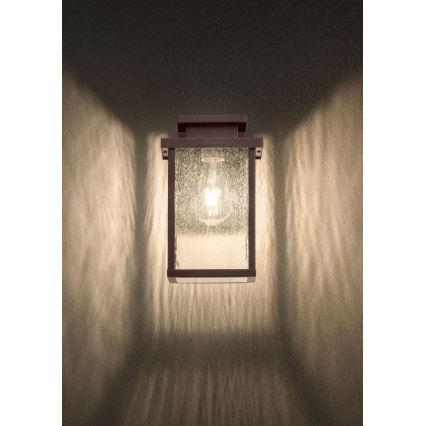 Redo 90463 - Вуличний настінний світильник YARD 1xE27/42W/230V IP44 коричневий