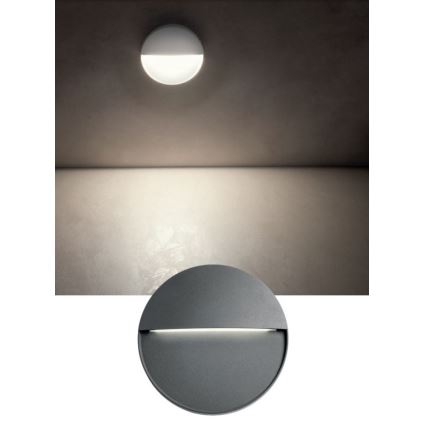 Redo 90476 - Уличный светодиодный настенный светильник LANDER LED/6W/230V IP54 белый