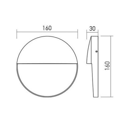 Redo 90476 - Уличный светодиодный настенный светильник LANDER LED/6W/230V IP54 белый