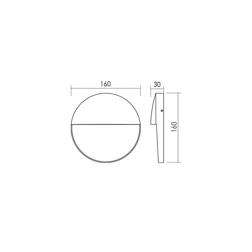 Redo 90476 - Уличный светодиодный настенный светильник LANDER LED/6W/230V IP54 белый