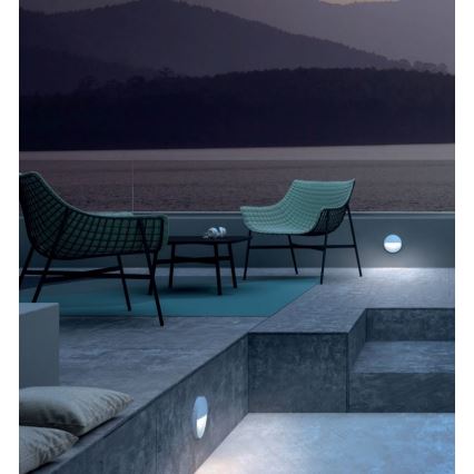 Redo 90476 - Вуличний світлодіодний настінний світильник LANDER LED/6W/230V IP54 білий