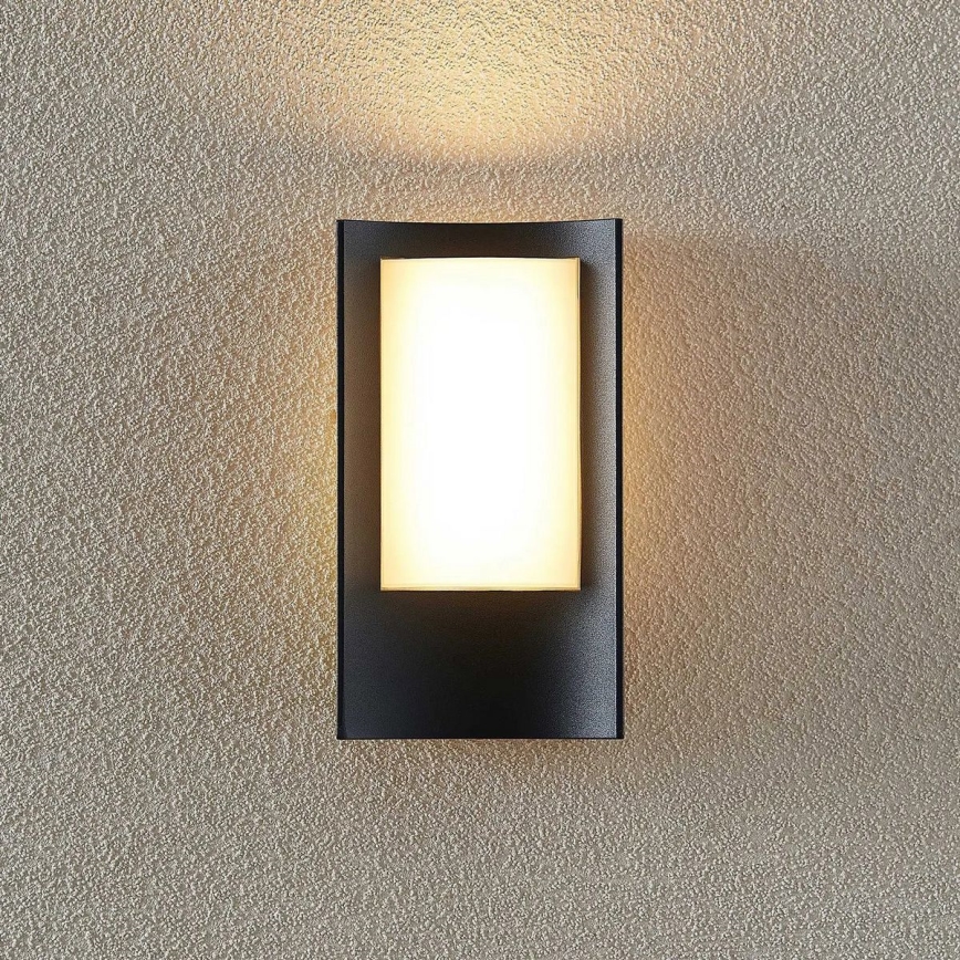 Redo 90483 - Вуличний світлодіодний настінний світильник WARP LED/8W/230V 3000K IP44 антрацит