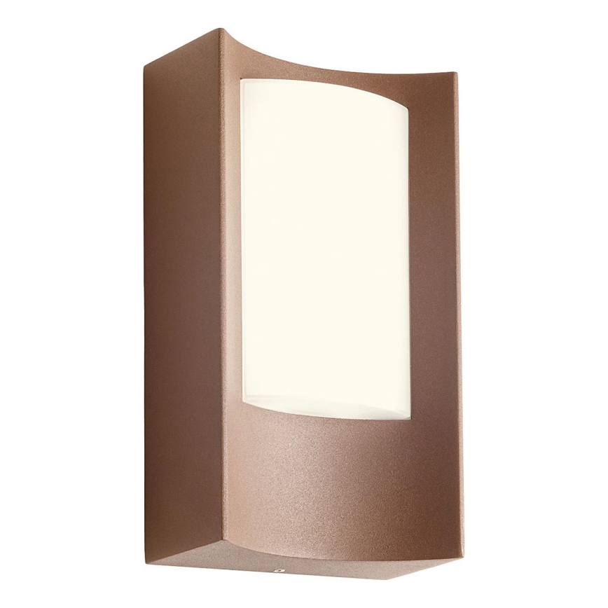 Redo 90484 - Вуличний світлодіодний настінний світильник WARP LED/8W/230V 3000K IP44 коричневий
