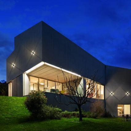 Redo 90500 - Уличный светодиодный настенный светильник MILESTONE 4xLED/3W/230V IP54 антрацит