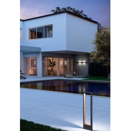 Redo 90508 - Вуличний світлодіодний настінний світильник WALD LED/10W/230V IP65 антрацит