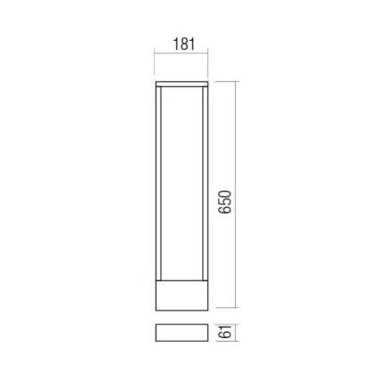 Redo 90509 - Светодиодная уличная лампа WALD LED/10W/230V IP65 антрацит