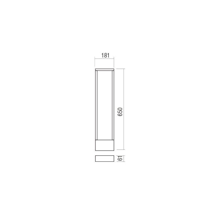 Redo 90509 - Вулична світлодіодна лампа WALD LED/10W/230V IP65 антрацит